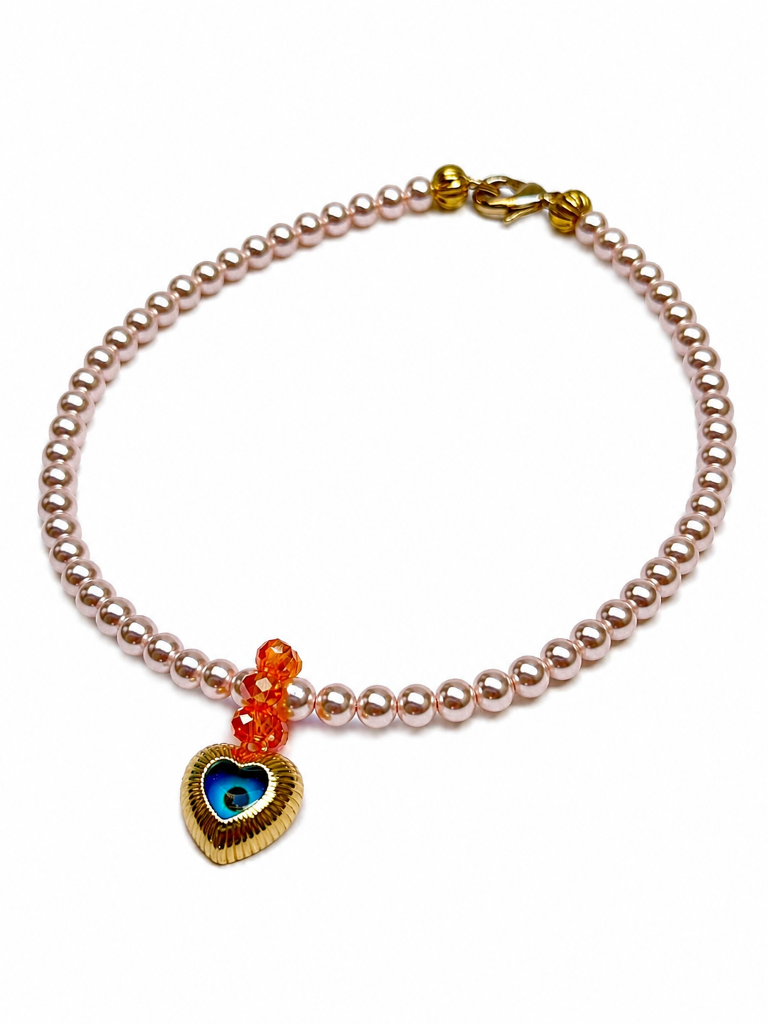 Collar Perlas con pieza corazón