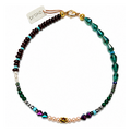Collar combinado piezas cristal y perlas